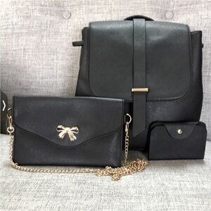 Peter Nygard Vegan Leather(Faux/PU) Backpack, Clutch & Cardholder Shoulder Bag
